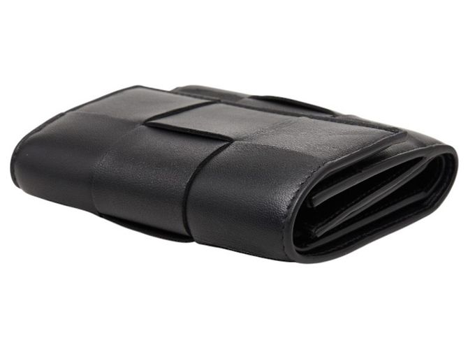 Portafoglio tri-fold Maxi Intrecciato Cassette Bottega Veneta Nero - vista 5