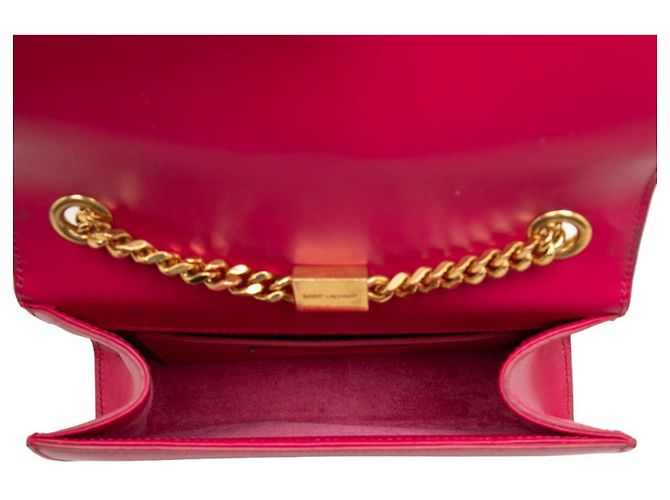 Borsa a tracolla Saint Laurent YSL Monogram Classic Kate Tassel Chain Rosa - vista 4