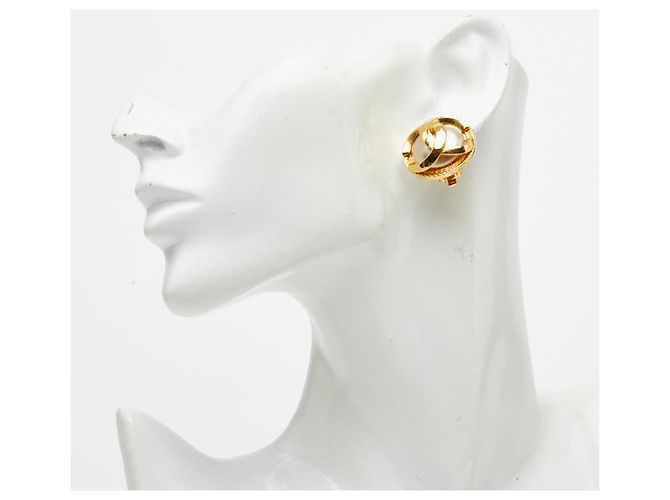 Orecchini a clip Chanel Coco Mark placcati oro D'oro - vista 5