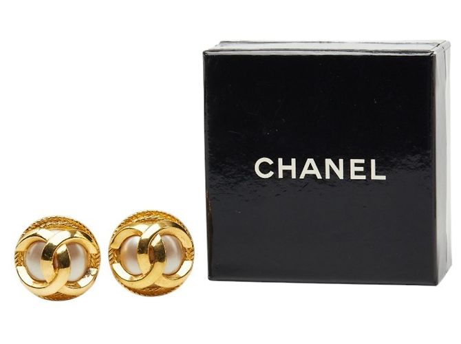Orecchini a clip Chanel Coco Mark placcati oro D'oro - vista 6