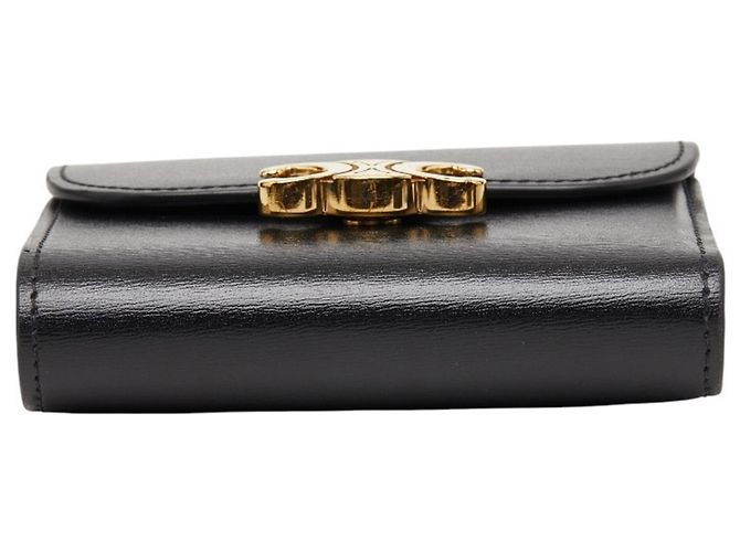Céline Portafoglio compatto Celine Triomphe Nero - vista 3