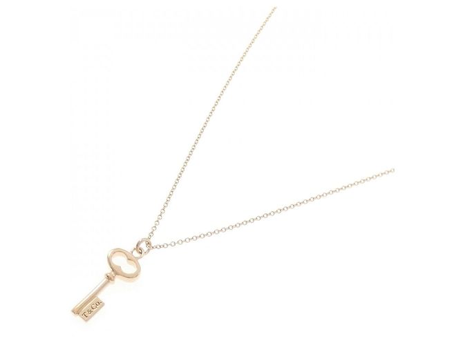 Tiffany & Co Colar mini Tiffany Vintage Oval Key Dourado - vista 2