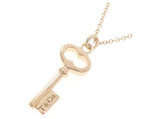 Tiffany & Co Colar mini Tiffany Vintage Oval Key Dourado - vista 3