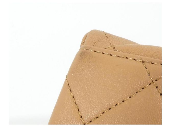 Borsa a tracolla in pelle beige Chanel AS3885 - vista 3