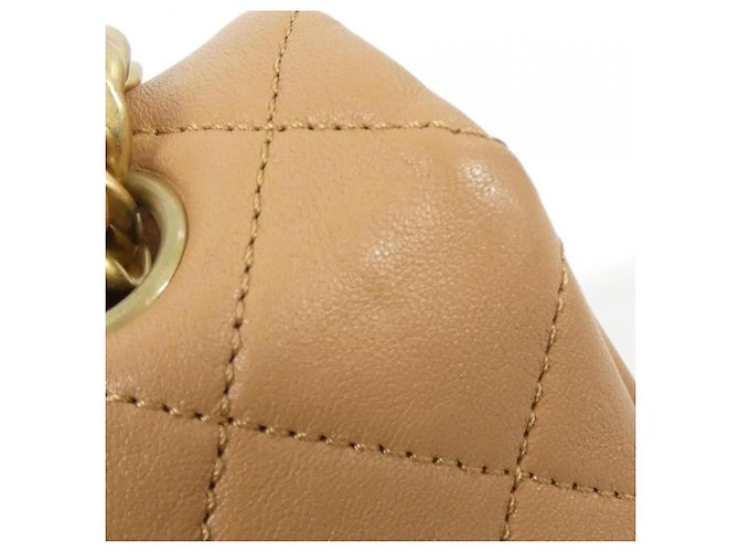 Borsa a tracolla in pelle beige Chanel AS3885 - vista 4