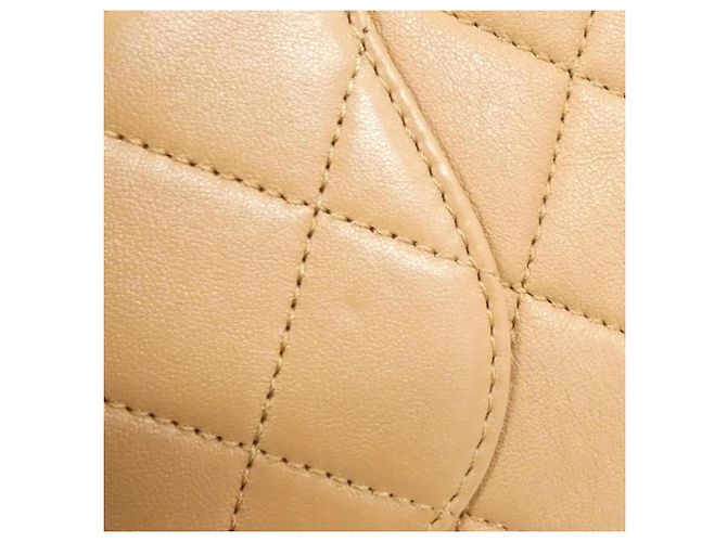 Borsa a tracolla in pelle beige Chanel AS3885 - vista 5