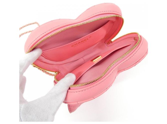 Timeless Borsa a tracolla in pelle rosa Chanel AS3191 - vista 9