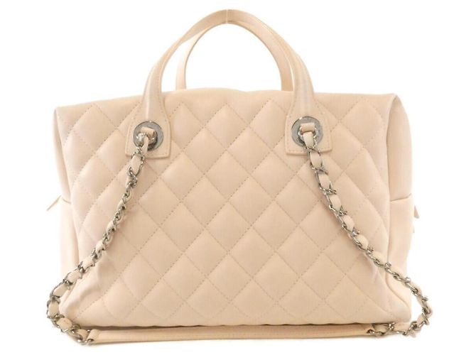 Borsa Chanel 93971 in pelle di vitello rosa - vista 2