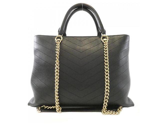 Borsa Chanel 57553 in pelle di vitello nera Nero - vista 2