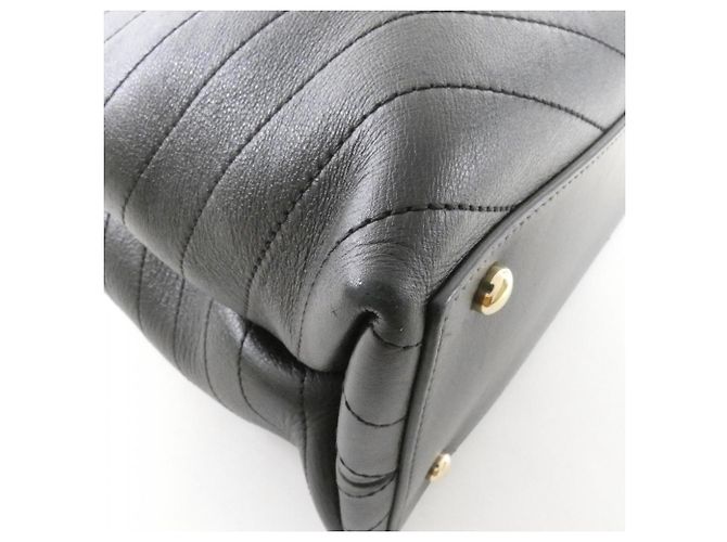 Borsa Chanel 57553 in pelle di vitello nera Nero - vista 3