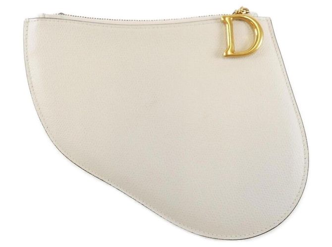 Borsa a Spalla Saddle di Christian Dior Bianco - vista 2