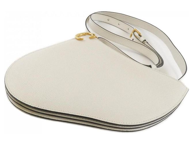 Borsa a Spalla Saddle di Christian Dior Bianco - vista 3