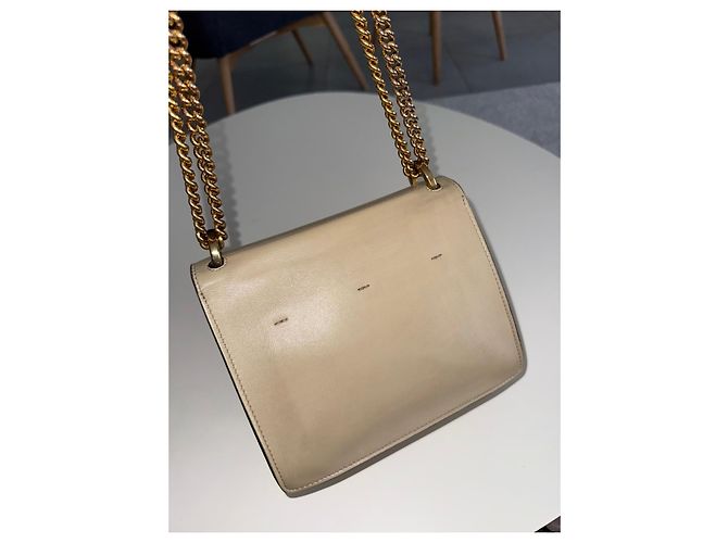 Borsa a tracolla Fendi Kan U in pelle - Beige - vista 2