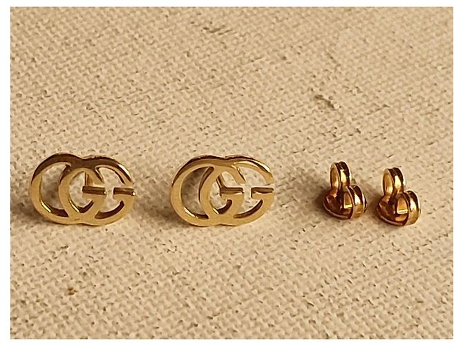 Orecchini Gucci GG Marmont in oro giallo D'oro - vista 2
