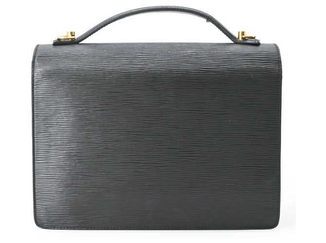 Borsa Louis Vuitton Monceau 28 Nero - vista 2