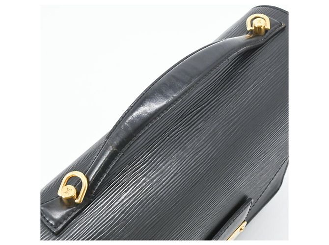 Borsa Louis Vuitton Monceau 28 Nero - vista 6