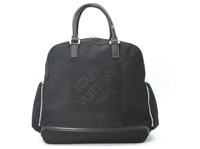 Borsa Louis Vuitton Aventurier Damier Geant Nero - vista 2