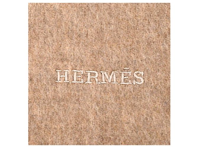 Hermès Hermes Cashmere-Stola Farbe Etoupe Beige - Ansicht 3