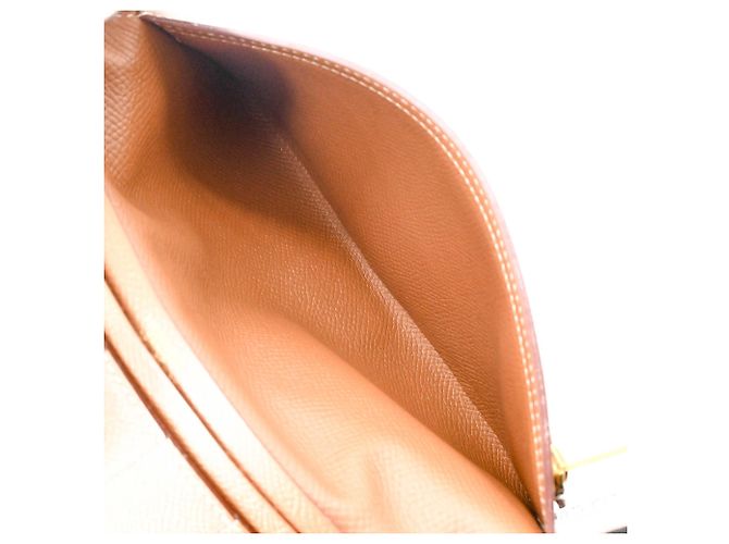 Cartera larga clásica Hermès Bearn Castaño - vista 11