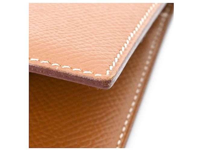 Cartera larga clásica Hermès Bearn Castaño - vista 16