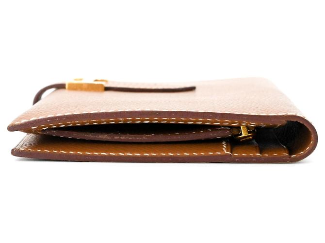 Cartera larga clásica Hermès Bearn Castaño - vista 4