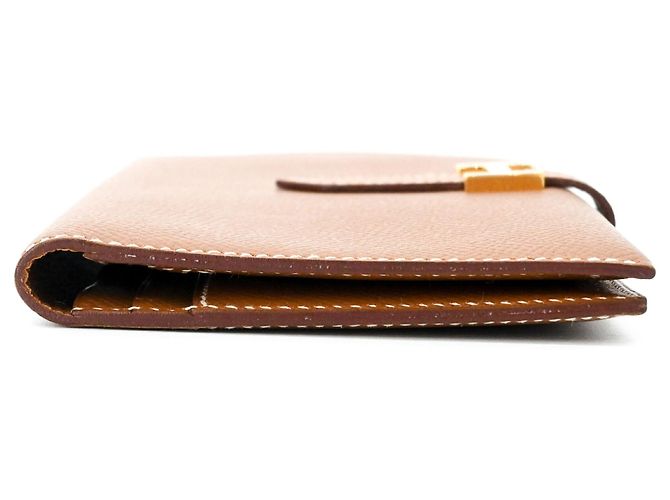 Cartera larga clásica Hermès Bearn Castaño - vista 5