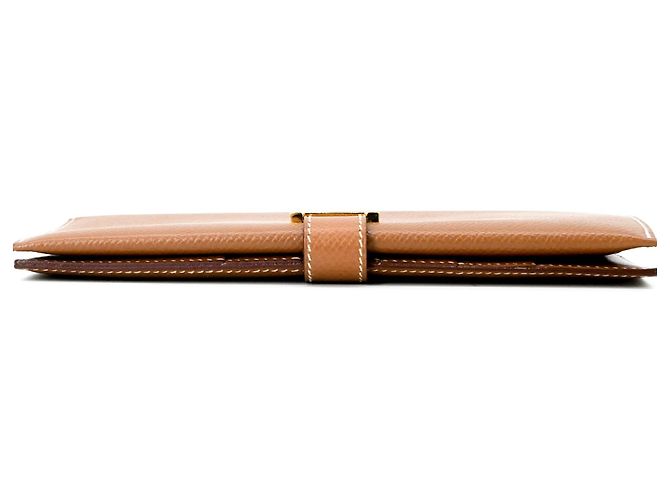 Cartera larga clásica Hermès Bearn Castaño - vista 6
