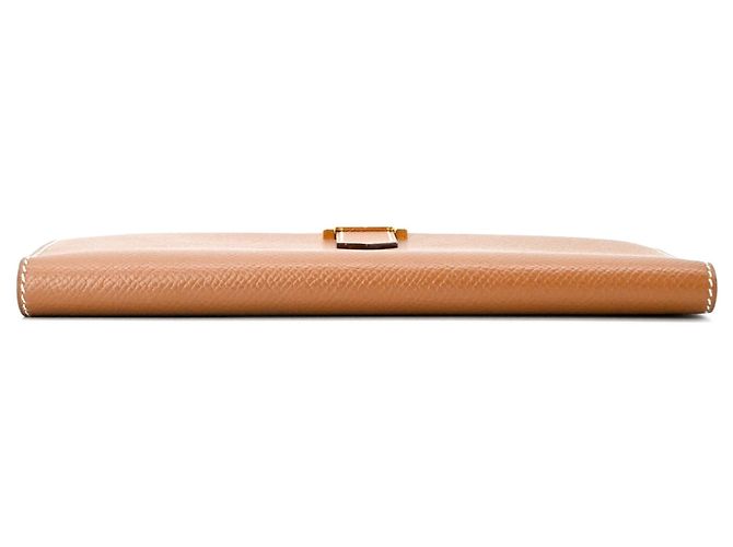 Cartera larga clásica Hermès Bearn Castaño - vista 7