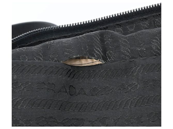 Prada Nylon Bowling Bag Tote Schwarz Weiß - Ansicht 14