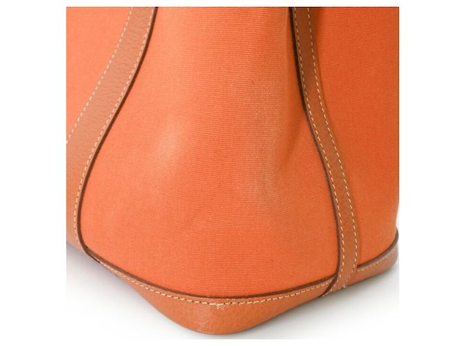 Hermès Bolsa Tote HERMES Garden 30 TPM Marrom Laranja - vista 10