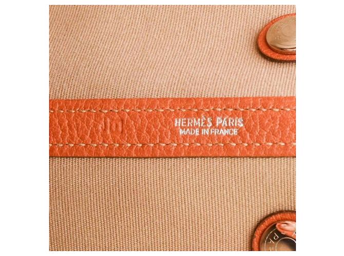 Hermès Bolsa Tote HERMES Garden 30 TPM Marrom Laranja - vista 16