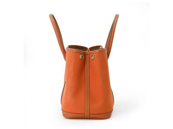 Hermès Bolsa Tote HERMES Garden 30 TPM Marrom Laranja - vista 5