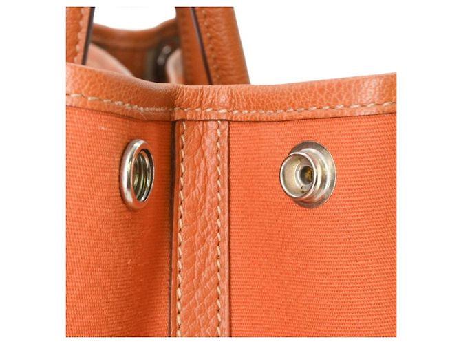 Hermès Bolsa Tote HERMES Garden 30 TPM Marrom Laranja - vista 8