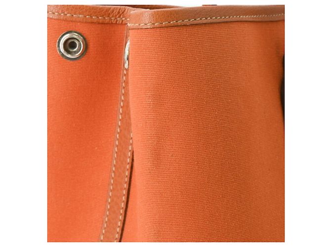Hermès Bolsa Tote HERMES Garden 30 TPM Marrom Laranja - vista 9