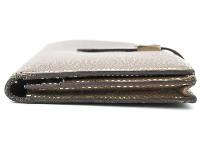 Hermès Bearn Soufflé Long Wallet aus graumeliertem Epsom-Leder - Ansicht 4