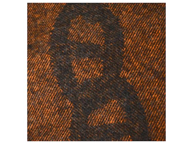 Hermès Stola Hermes Chaine d'Ancre Crazy Chain Marrone Arancione - vista 9