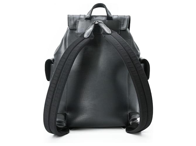 Zaino Louis Vuitton Epi Christopher MM Nero - vista 2