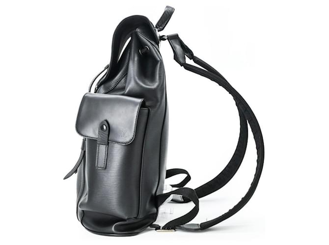 Zaino Louis Vuitton Epi Christopher MM Nero - vista 4