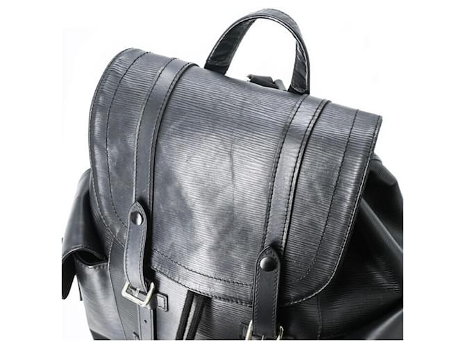 Zaino Louis Vuitton Epi Christopher MM Nero - vista 6
