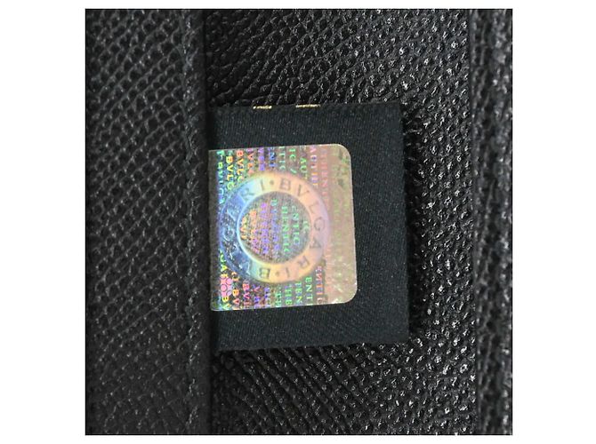 Bulgari Bvlgari Black Leather Card Holder - view 13
