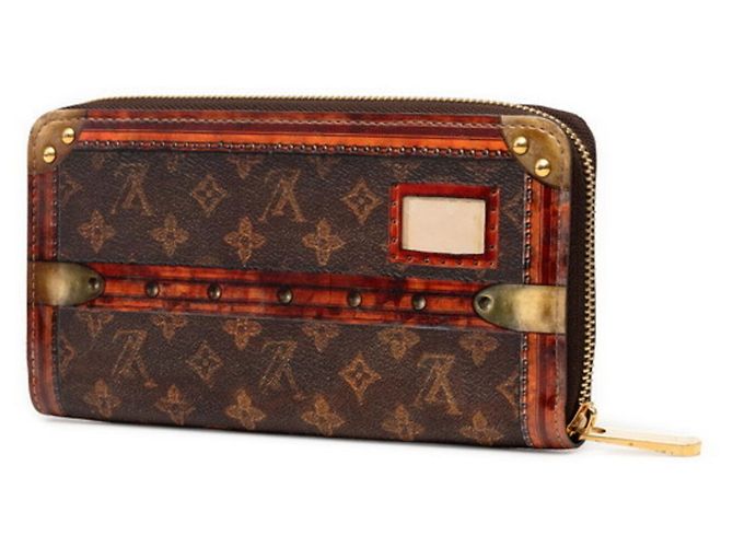 Louis Vuitton Monogram Transformed Trunk Time Zippy Wallet Braun - Ansicht 2