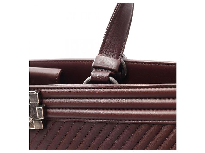 Chanel Boy V-Stitch Tote Bag Bordeaux - Ansicht 10