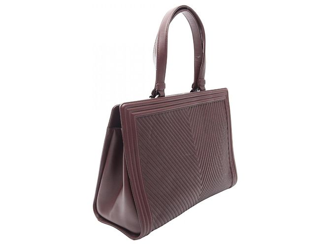 Chanel Boy V-Stitch Tote Bag Bordeaux - Ansicht 2