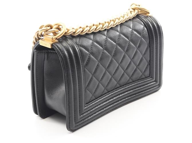 Chanel Boy Small Schultertasche Schwarz - Ansicht 2