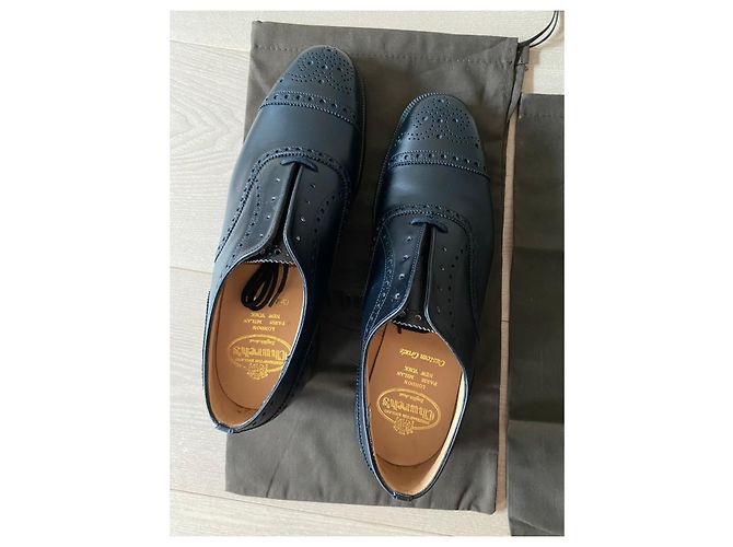 Church's Diplomat Oxford Semi-Brogue - Pelle Nera Nero - vista 10