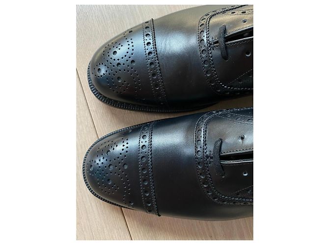 Church's Diplomat Oxford Semi-Brogue - Pelle Nera Nero - vista 11