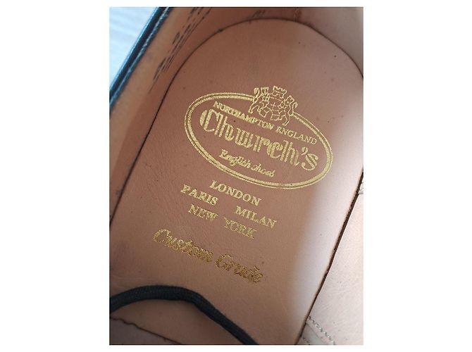 Church's Diplomat Oxford Semi-Brogue - Pelle Nera Nero - vista 4