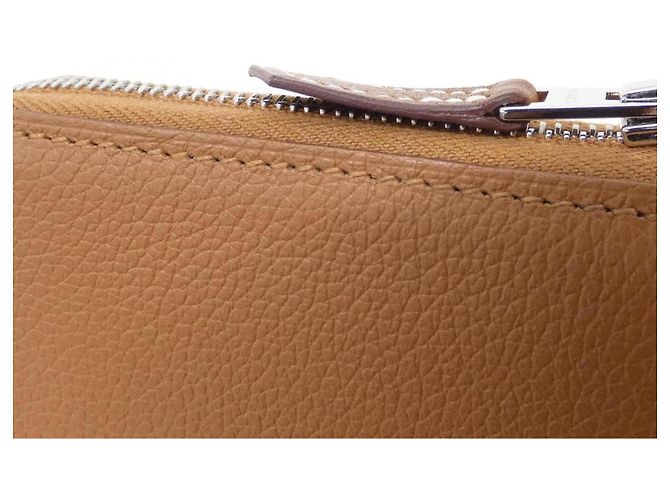 Silk In Hermès Hermes Colliers de Chiens Silk Compact Wallet Golden Taupe - Ansicht 3