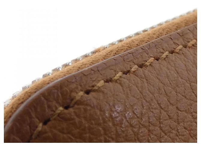 Silk In Hermès Hermes Colliers de Chiens Silk Compact Wallet Golden Taupe - Ansicht 4