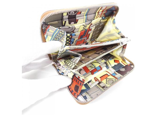 Silk In Hermès Hermes Colliers de Chiens Silk Compact Wallet Golden Taupe - Ansicht 6